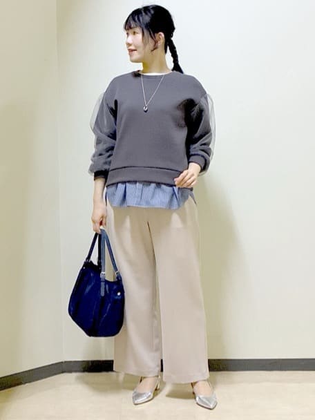  beni_gingerさんの「Reflect｜チュールレイヤードスリーブプルオーバー」を使ったコーディネート