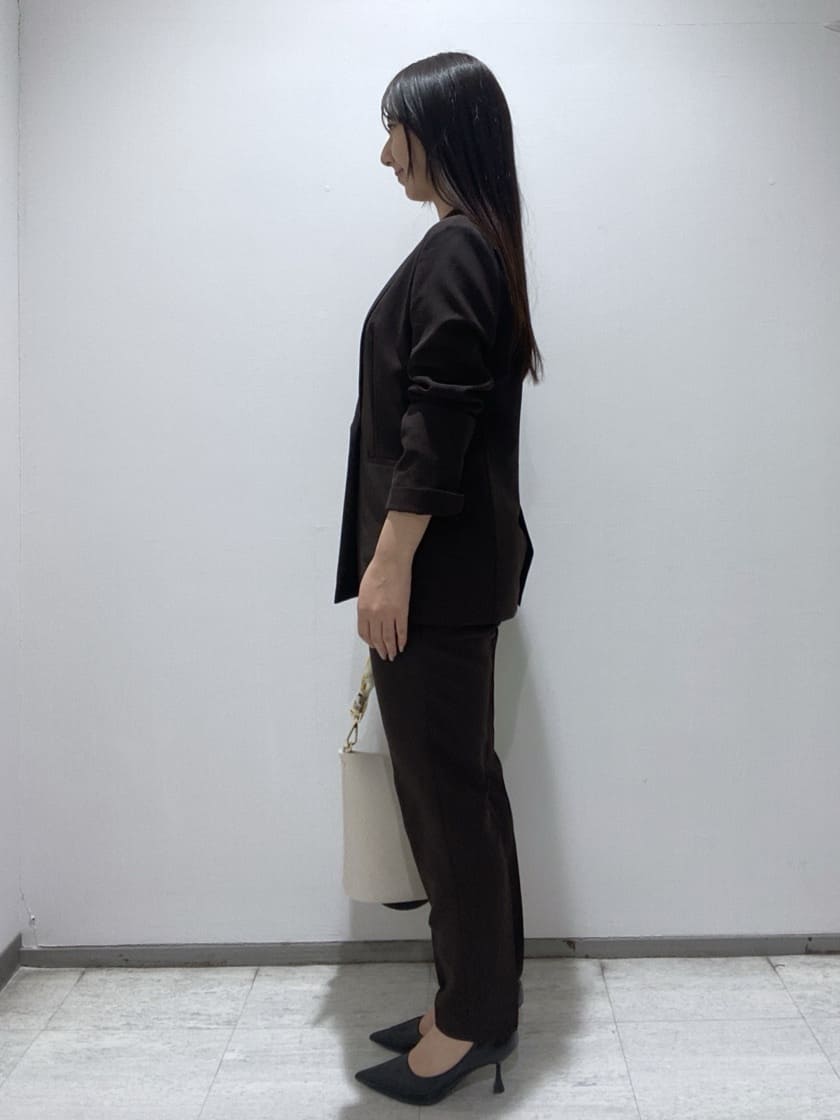 meiさんの「INDIVI｜【洗える／UVケア／麻調】シングルジャケット」を使ったコーディネート