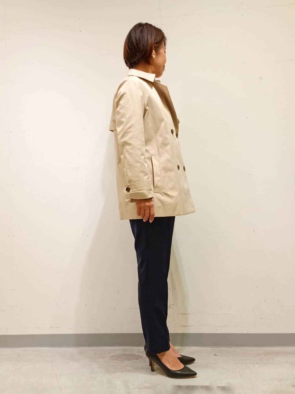 Kさんの「INDIVI｜【洗える／透けにくい】ジオメ柄プリントブラウス」を使ったコーディネート