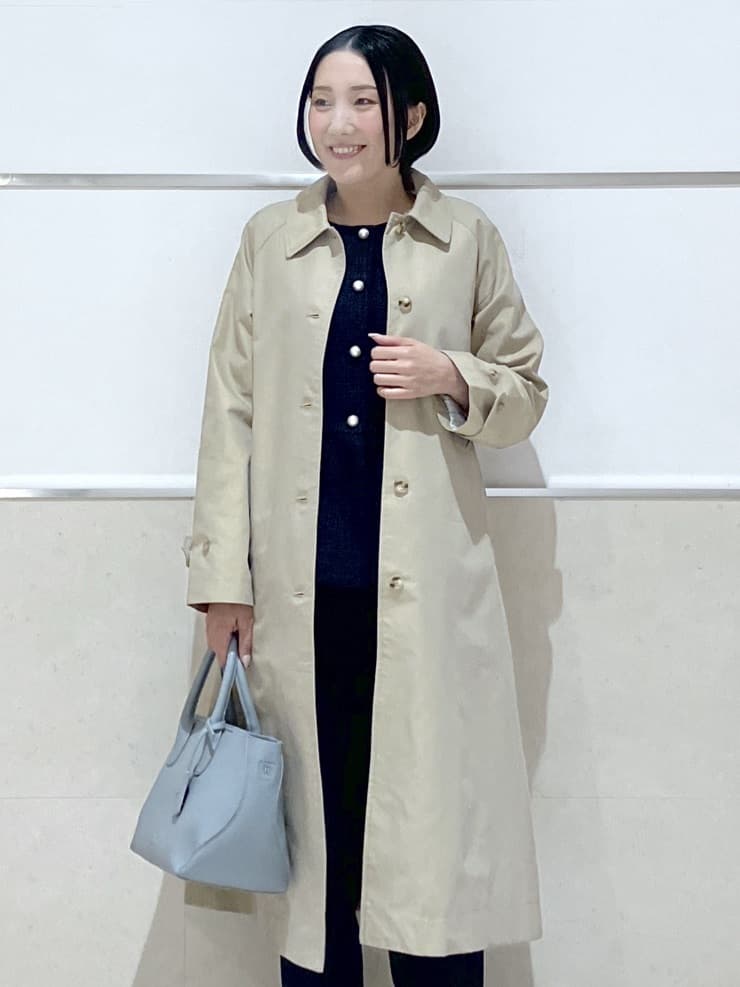 eriko さんの「Dessin｜シャンブレースプリングコート」を使ったコーディネート