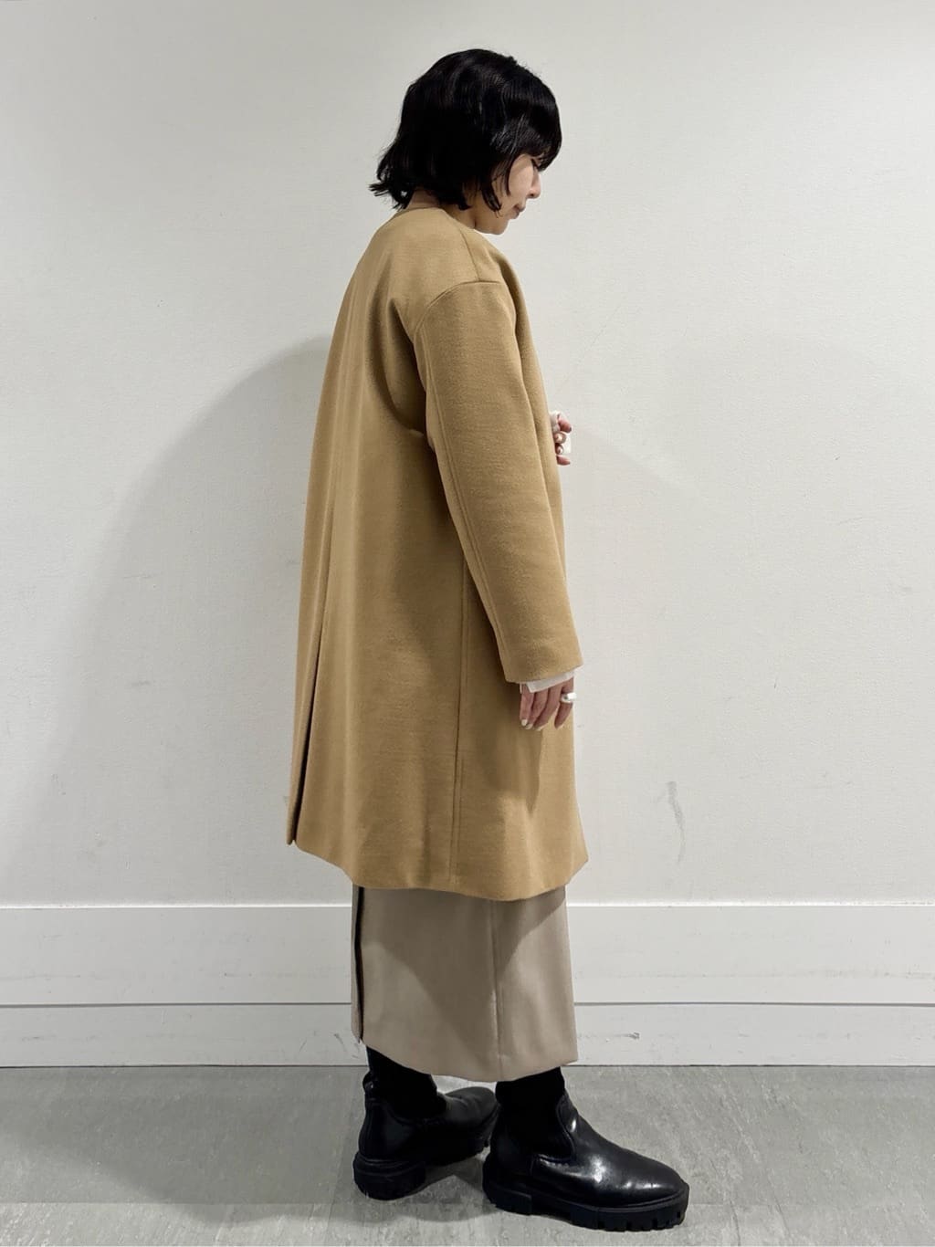 モエカさんの「UNTITLED｜【洗える】スポンディッシュ ケーブル柄ニット」を使ったコーディネート