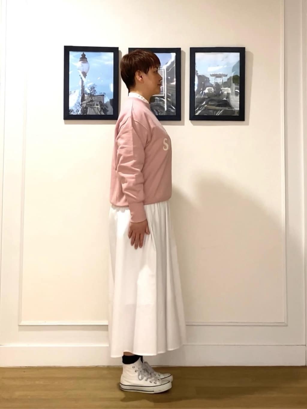 Hiroさんの「Dessin｜【洗える】フリルネックブラウス」を使ったコーディネート