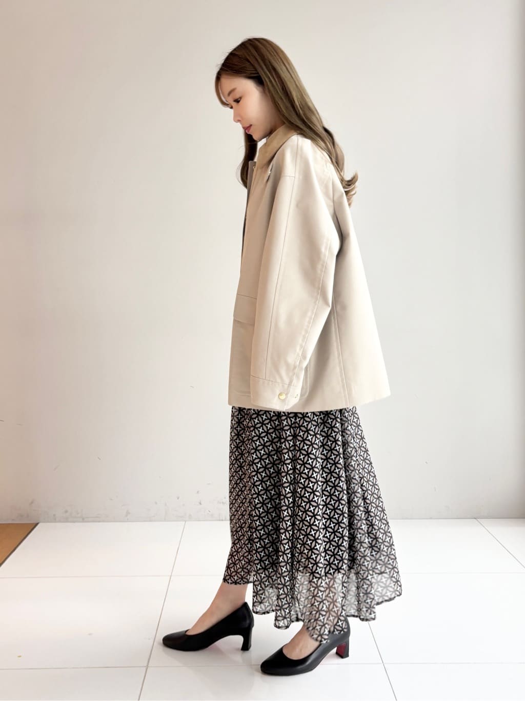 清水夏姫さんの「DRESSTERIOR｜【ウォッシャブル】スプリング ハンティングジャケット」を使ったコーディネート