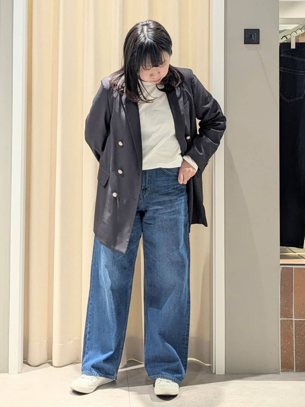 Riiinさんの「Dessin｜ダブルジャケット」を使ったコーディネート
