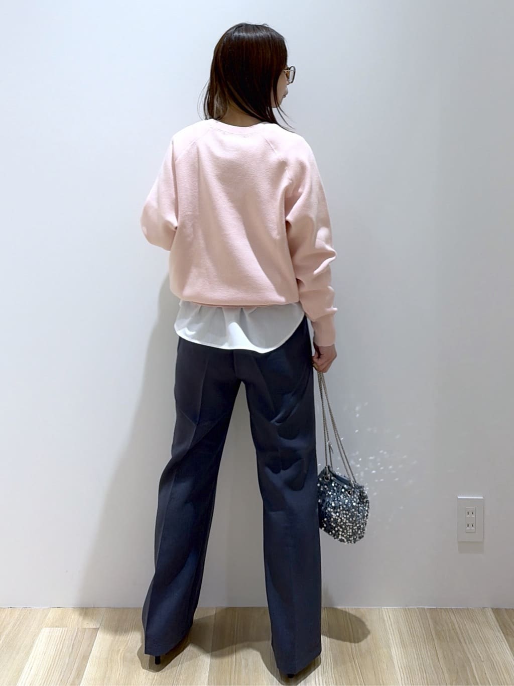 えりさんの「OPAQUE.CLIP｜スウェットライクニット【洗濯機OK】」を使ったコーディネート
