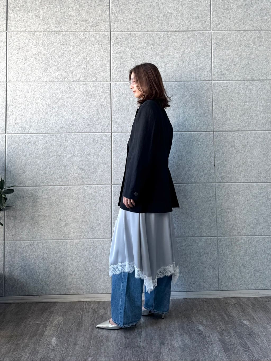 uchi__yamaさんの「CODE A｜lingerie mood lace skirt」を使ったコーディネート