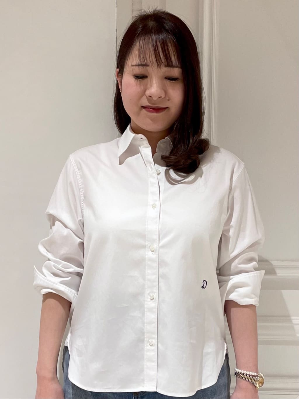 minowaさんの「DRESSTERIOR｜ヴィンテージ加工ワイドデニムパンツ」を使ったコーディネート