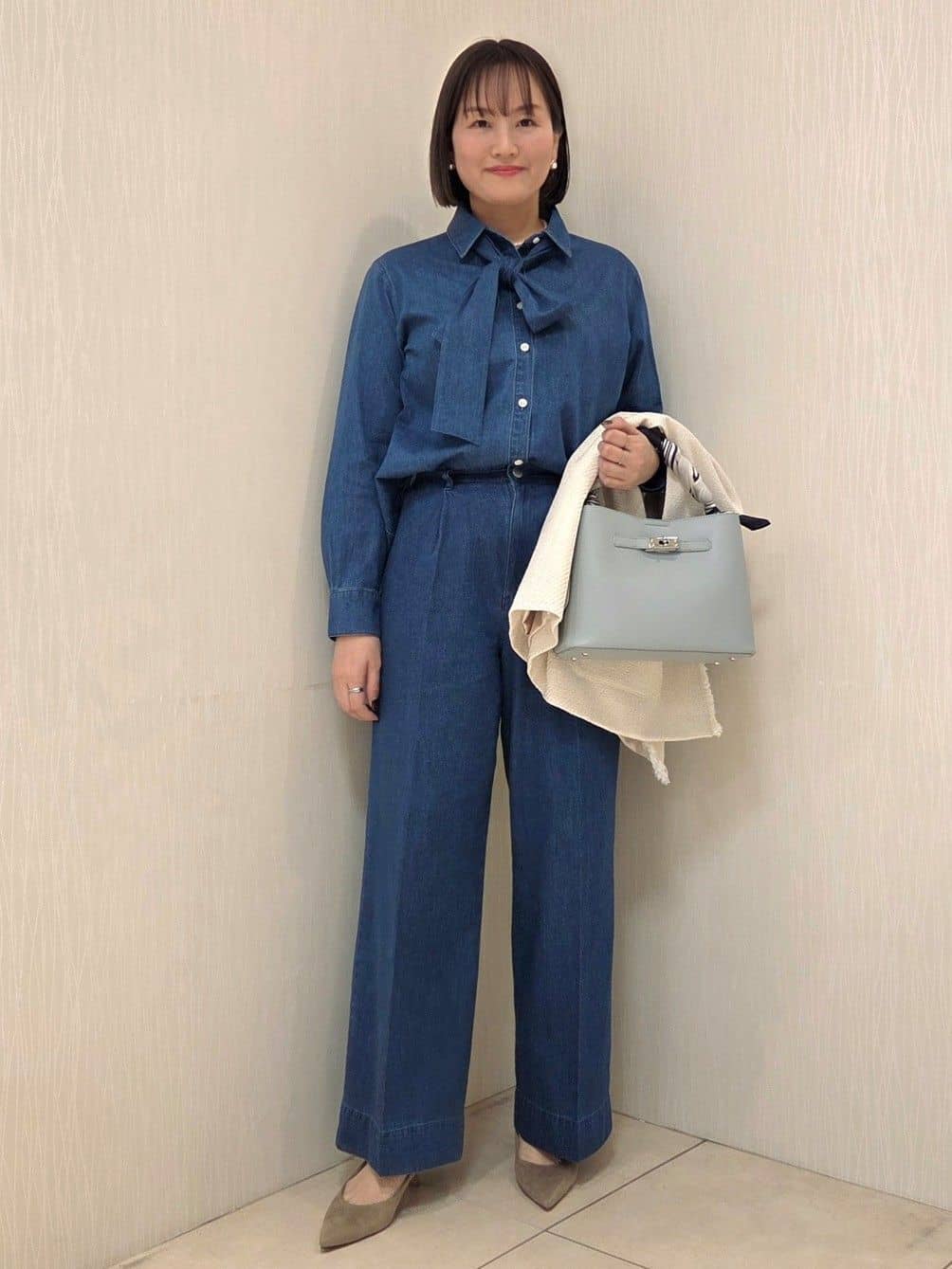 naokoさんの「UNTITLED｜【オンオフ使える】スラブツイード ジレ」を使ったコーディネート