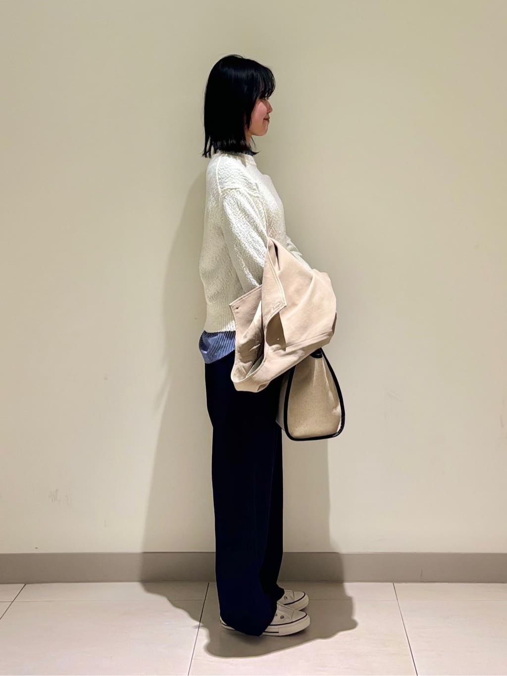 mayuさんの「Dessin｜【洗える】ローゲージコットンニット」を使ったコーディネート