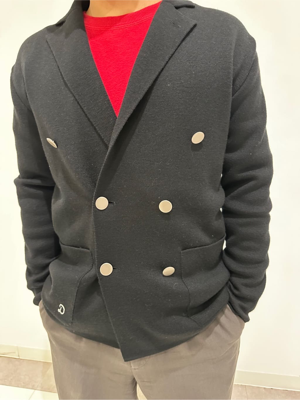 MATSUBARAさんの「DRESSTERIOR｜◆ダブルブレスト ニットジャケット」を使ったコーディネート