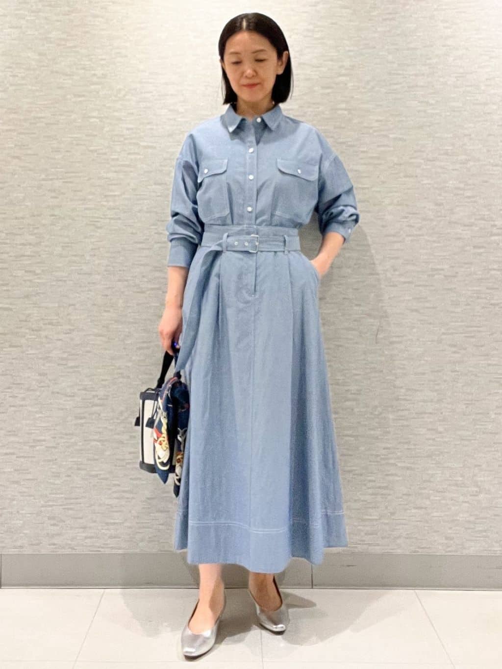 marikoさんの「Reflect｜【羽織にも◎】ダンガリーシャツ」を使ったコーディネート