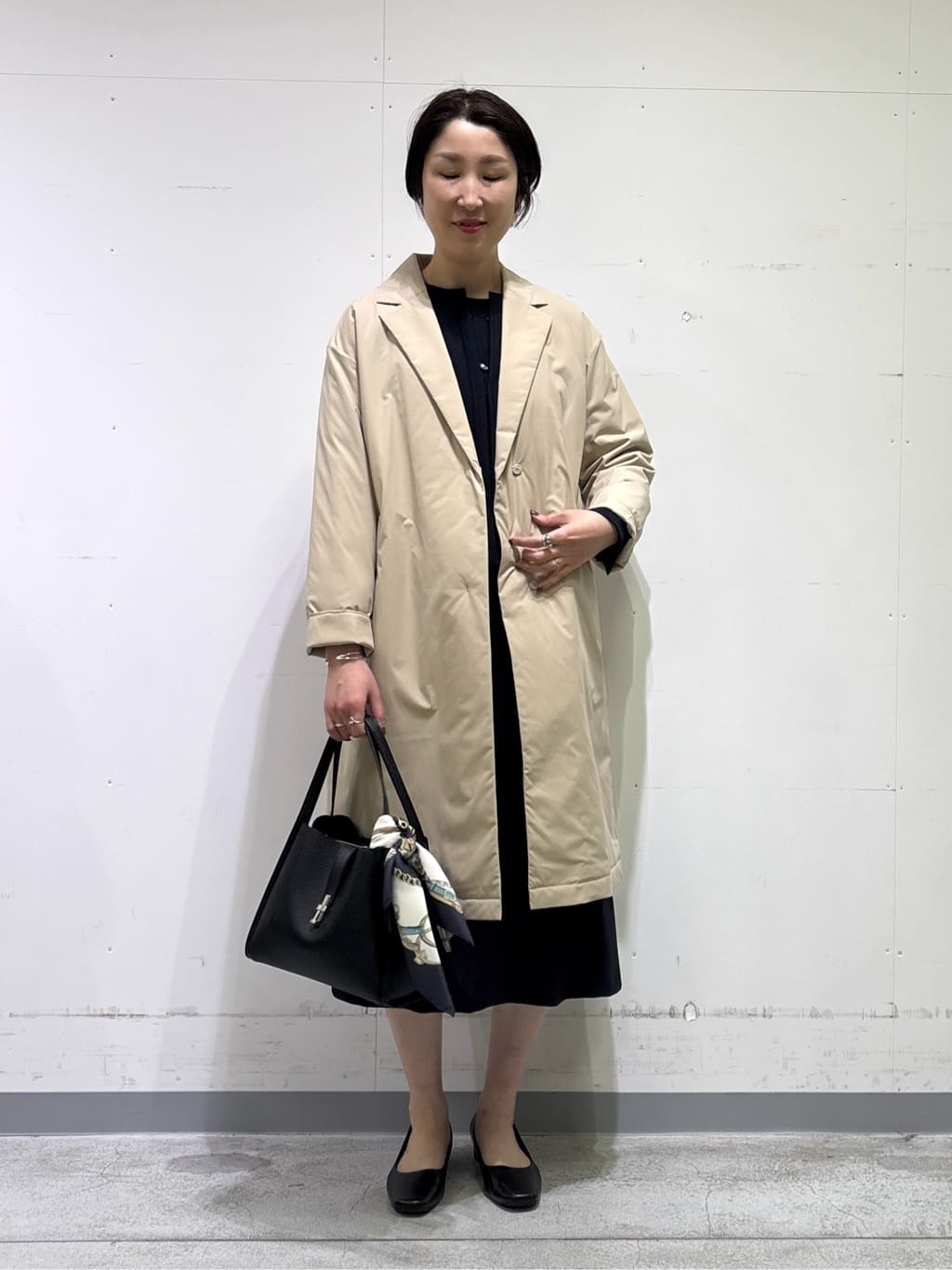 yuriさんの「INDIVI｜【上品光沢／SETUP可能】スタイルUPワンピース」を使ったコーディネート