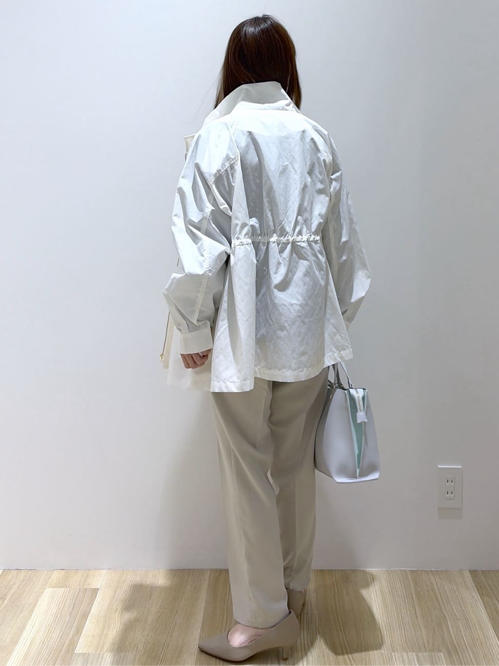 えりさんの「OPAQUE.CLIP｜撥水スタンドZIPブルゾン【洗濯機OK／UVケア／花粉対応】」を使ったコーディネート