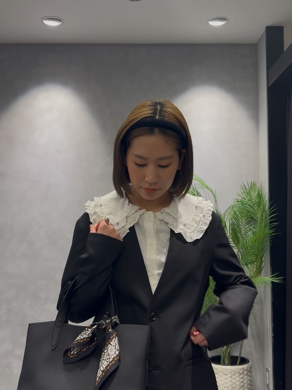s___sさんの「TAKEO KIKUCHI｜【ON／OFF兼用】CARREMANファブリック ノーカラージャケット」を使ったコーディネート