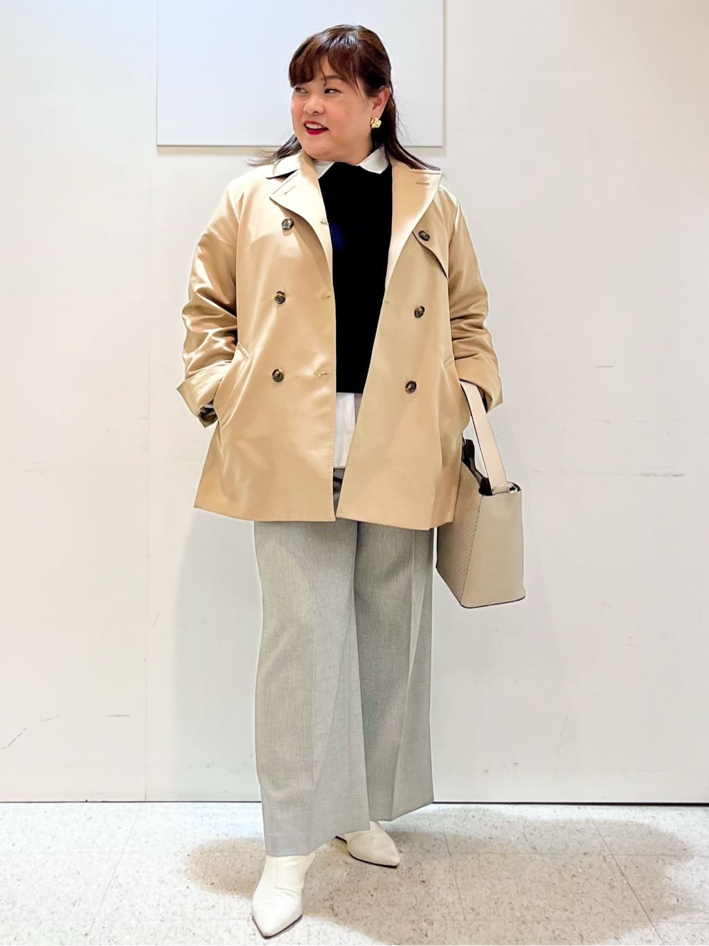 kimmyさんの「Reflect｜【オン・オフ着回しやすい◎】ダブルブレストジャケット」を使ったコーディネート