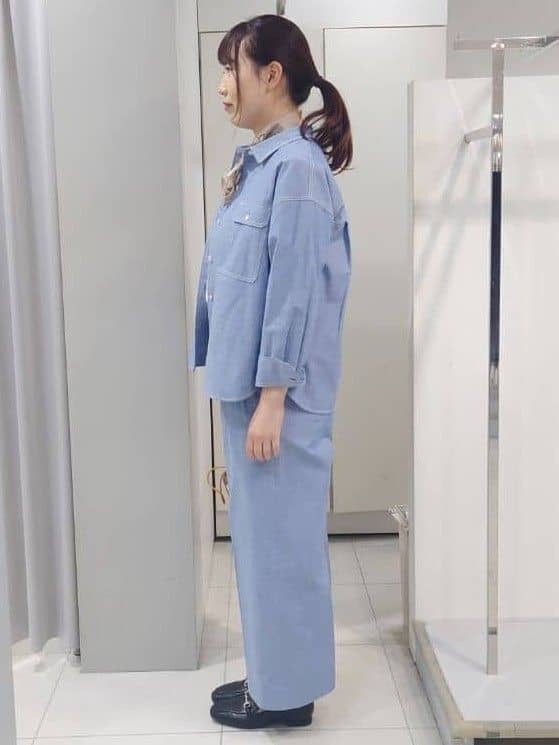 AZUSAさんの「Reflect｜【羽織にも◎】ダンガリーシャツ」を使ったコーディネート