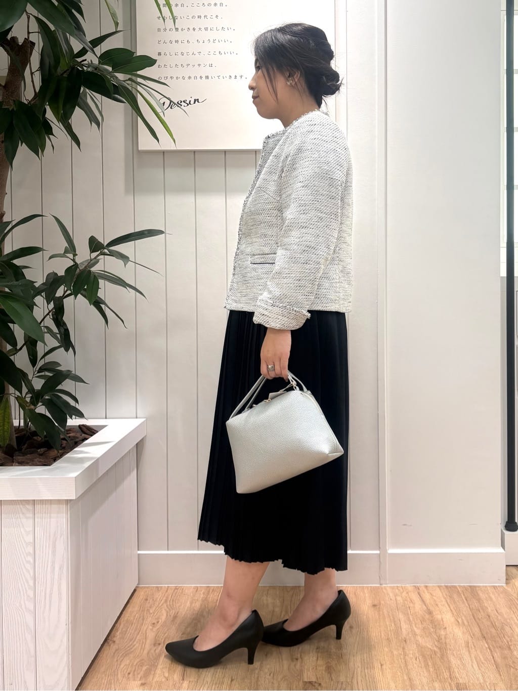 tomokoさんの「Dessin｜ジョーゼットワンピース」を使ったコーディネート