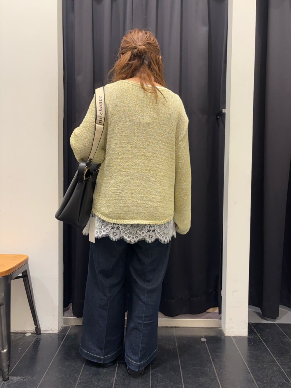 mameさんの「THE SHOP TK｜MIXカラーで軽やかに テープヤーンニット」を使ったコーディネート