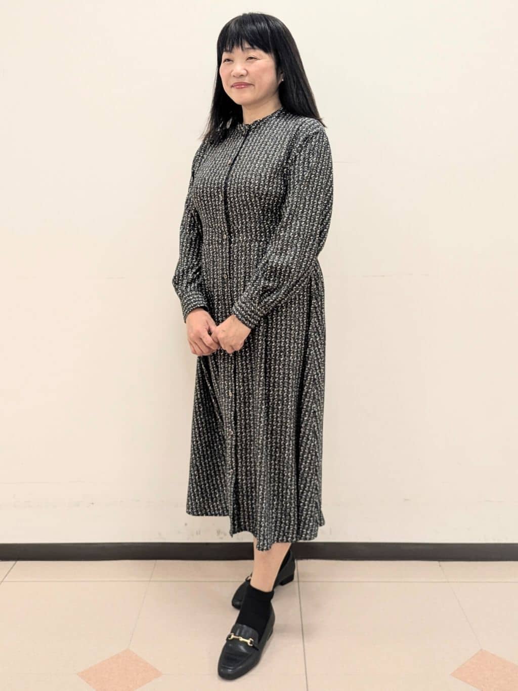 ともさんの「UNTITLED｜【洗える/きれいめ】クラシカルツイードワンピース」を使ったコーディネート