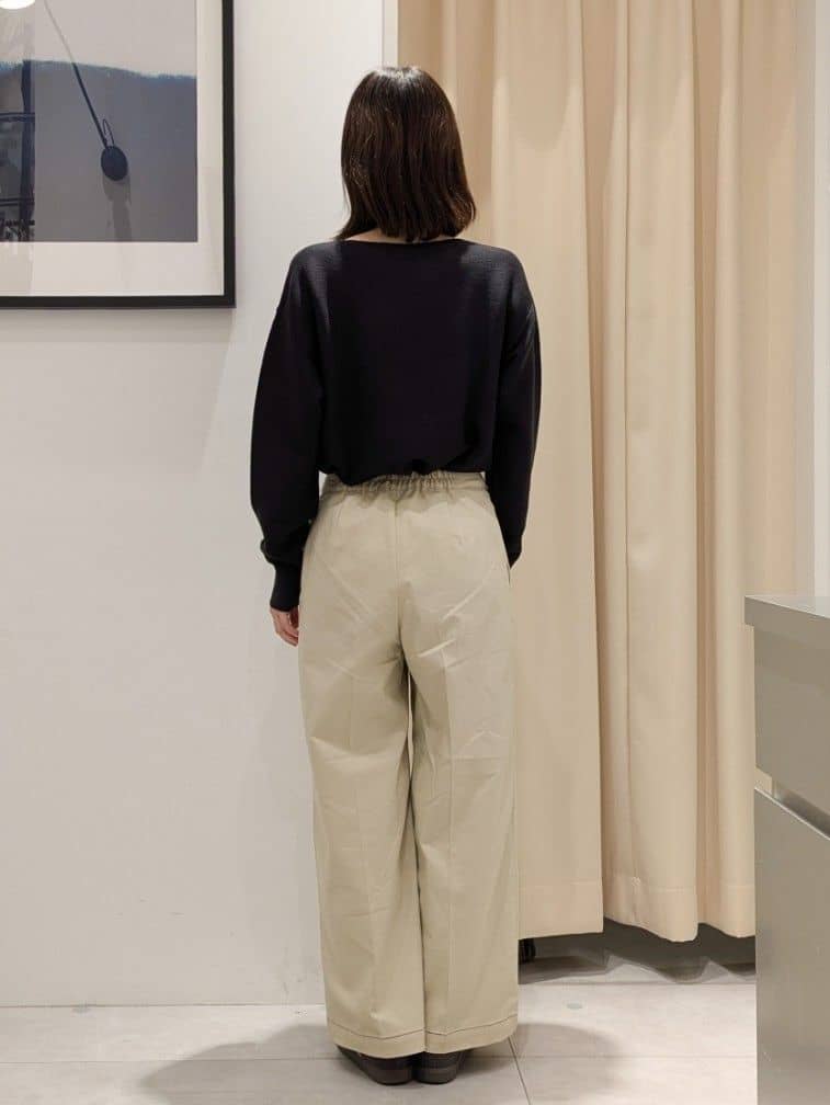 なめさんの「THE SHOP TK｜【S-XLサイズ/選べる6色】どこから見ても美しい ガーターニット/洗濯機OK」を使ったコーディネート
