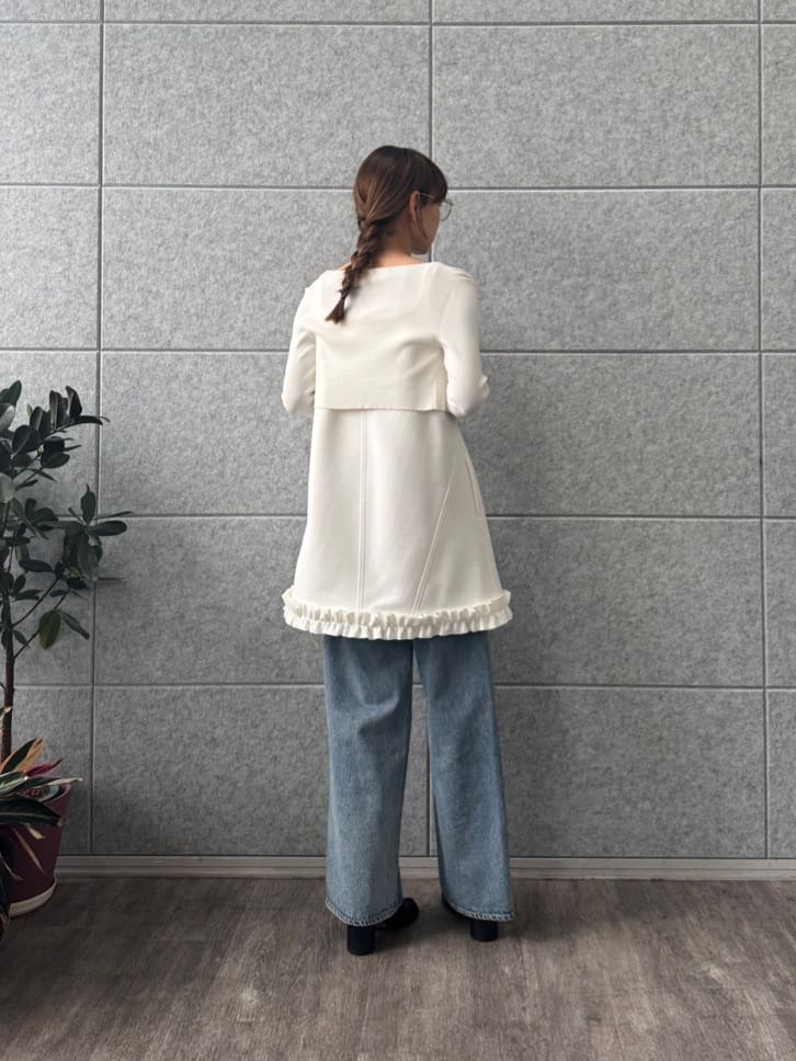 designer yukaさんの「CODE A｜【Re】stretch hook cardigan」を使ったコーディネート