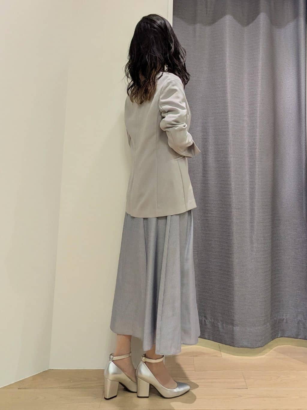 miiさんの「INDIVI｜【洗える／UVケア／麻調】シングルジャケット」を使ったコーディネート