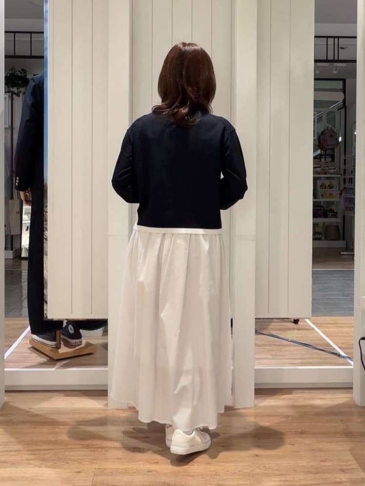 Fujitaさんの「Dessin｜【洗える】バイカラーデザインニット」を使ったコーディネート