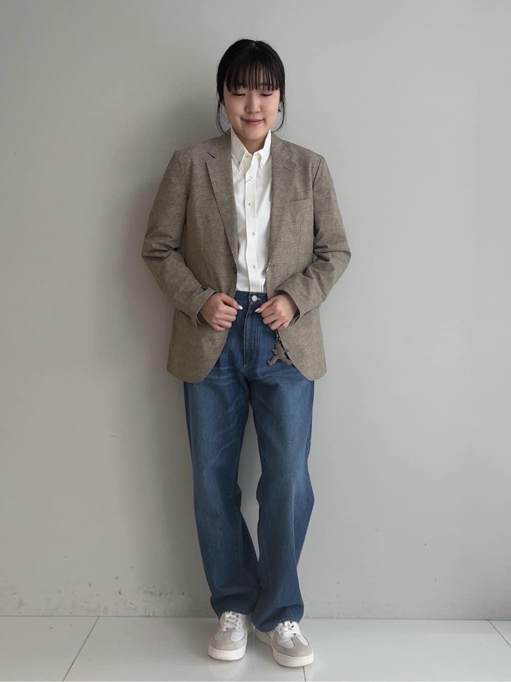Akutagawaさんの「TAKEO KIKUCHI｜【抗菌防臭】COOL DOTS（R）ドビープリント ジャケット」を使ったコーディネート