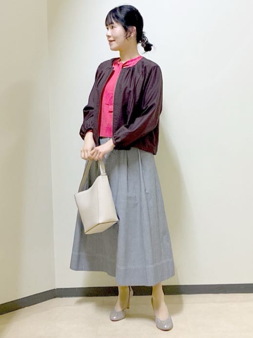  beni_gingerさんの「Reflect｜【ライトアウター／ゆったり羽織れる／気軽な羽織りに◎】ライトブルゾン」を使ったコーディネート