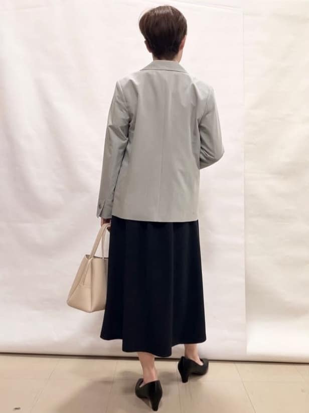 なっちゃんさんの「SHOO･LA･RUE｜【セットアップ可/S-LL/洗濯機可】マニッシュに決まる ダブルブレストジャケット」を使ったコーディネート
