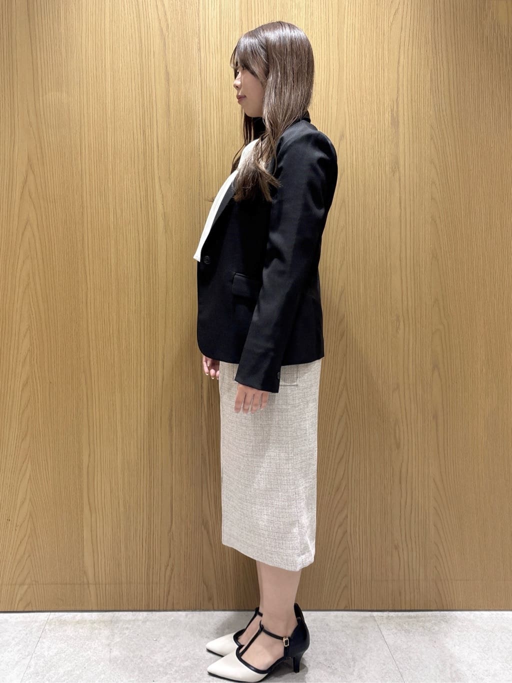 ゆいさんの「index｜ストレッチテーラードジャケット／セットアップ対応【洗濯機OK】」を使ったコーディネート