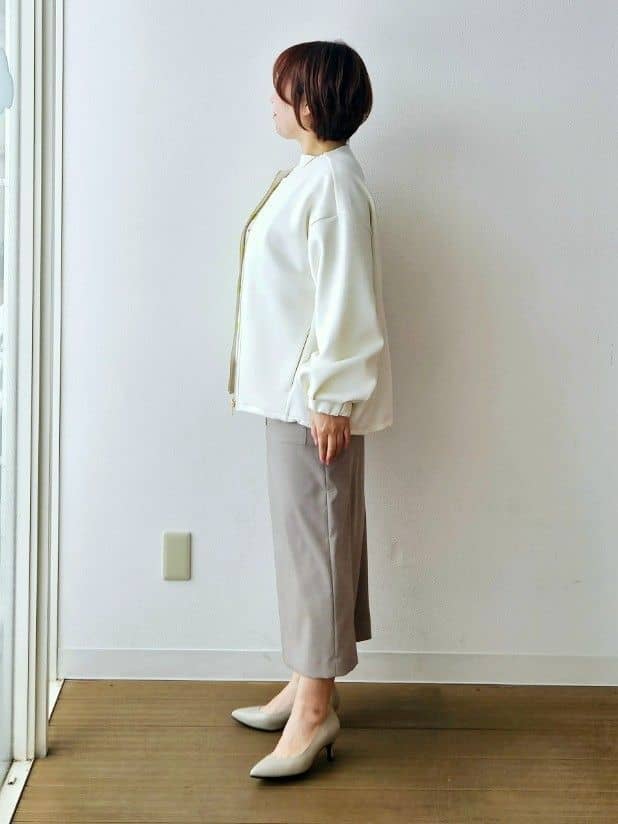 やじまさんの「UNTITLED｜◆【ゆったり/洗える】クロップドニットプルオーバー」を使ったコーディネート