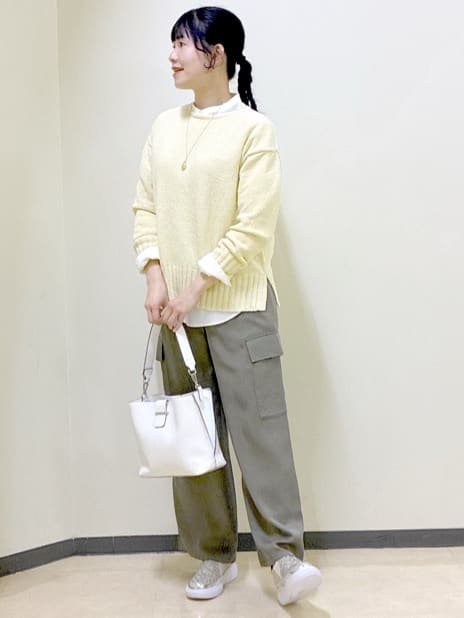  beni_gingerさんの「Reflect｜【レイヤードにおすすめ◎】ロング丈リラクシーニット」を使ったコーディネート