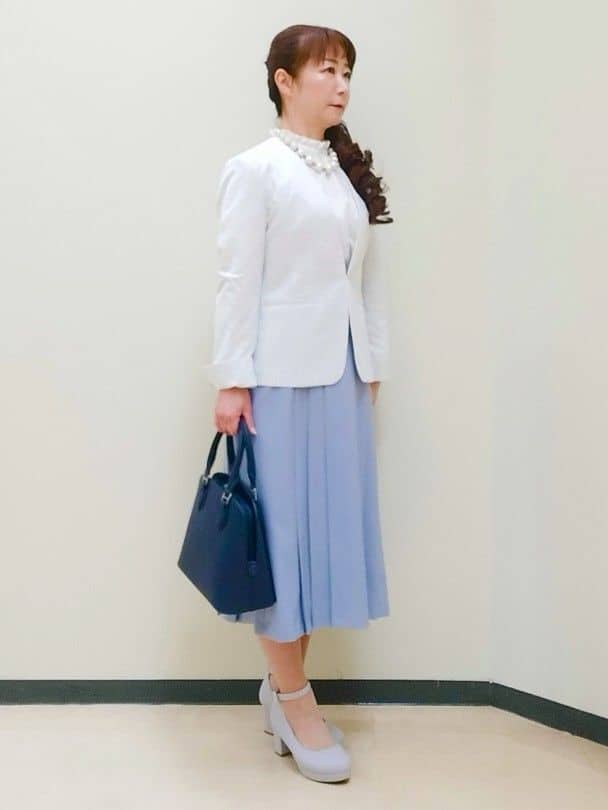 花さんの「Reflect｜【SS-4Lサイズ／UVカット／接触冷感】匠ジャケット／ノーカラー」を使ったコーディネート