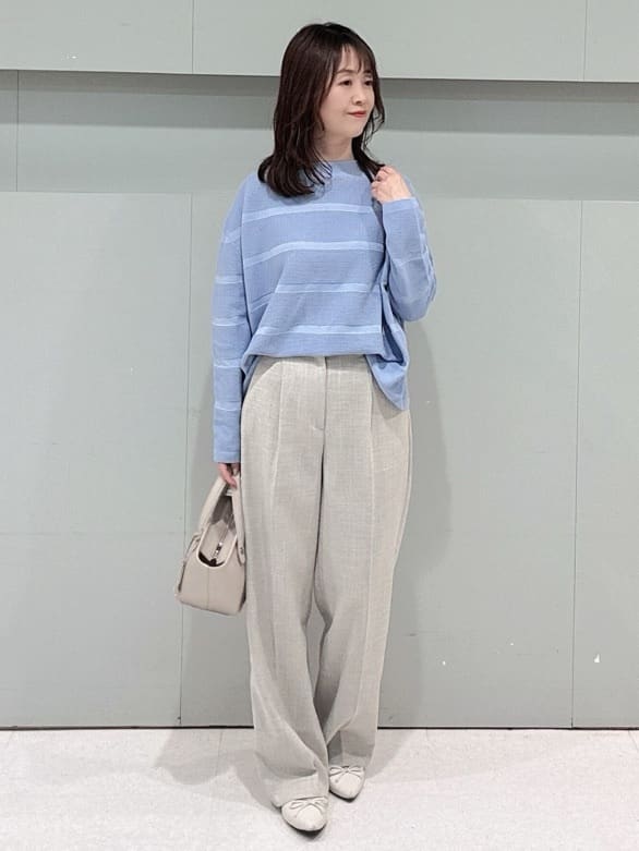 makiさんの「UNTITLED｜◆【ゆったり/洗える】クロップドニットプルオーバー」を使ったコーディネート