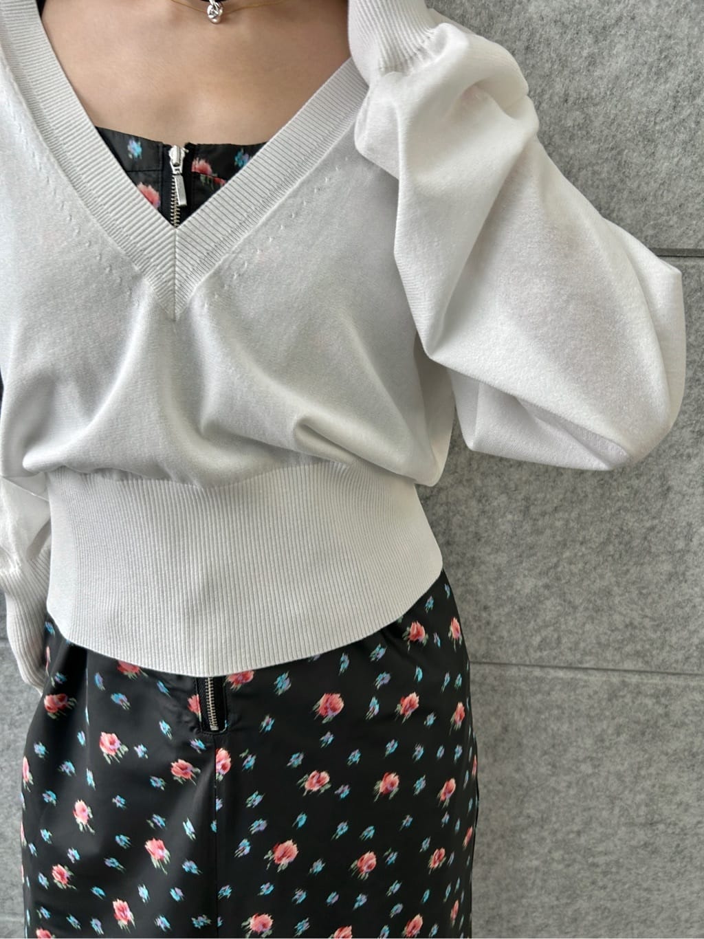 harunaさんの「CODE A｜flower cami dress」を使ったコーディネート