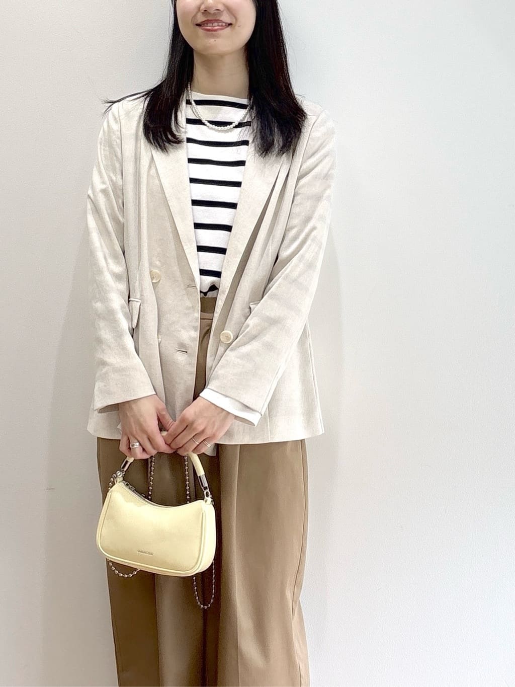 sachikoさんの「OPAQUE.CLIP｜バレルレッグチノパンツ【洗濯機OK】」を使ったコーディネート