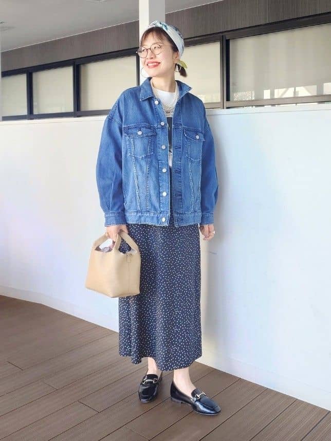 MUTSUKOさんの「UNTITLED｜【Healthy DENIM】別注Bran／デニムジャケット」を使ったコーディネート