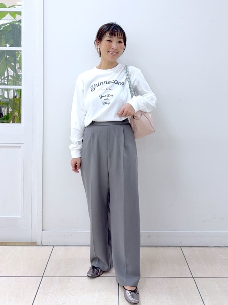 Osawaさんの「Dessin｜【洗える】バルーンスリーブバンドカラーシャツ」を使ったコーディネート