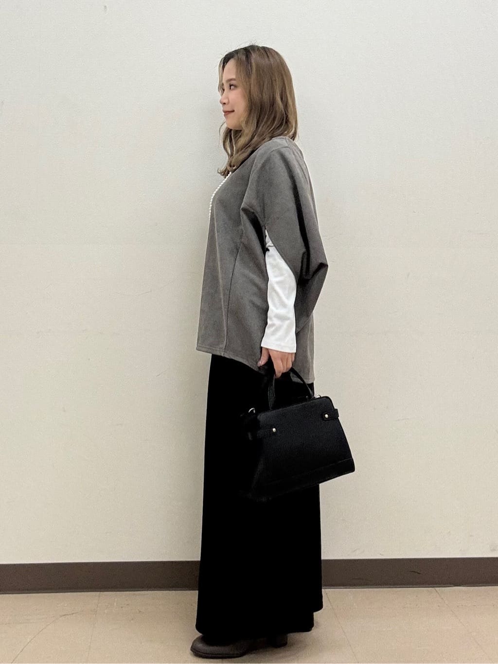shioさんの「SHOO･LA･RUE｜【撥水/フード取り外し可】自然にくびれる あったかダイヤ柄キルトコート【CIRCRIC】」を使ったコーディネート