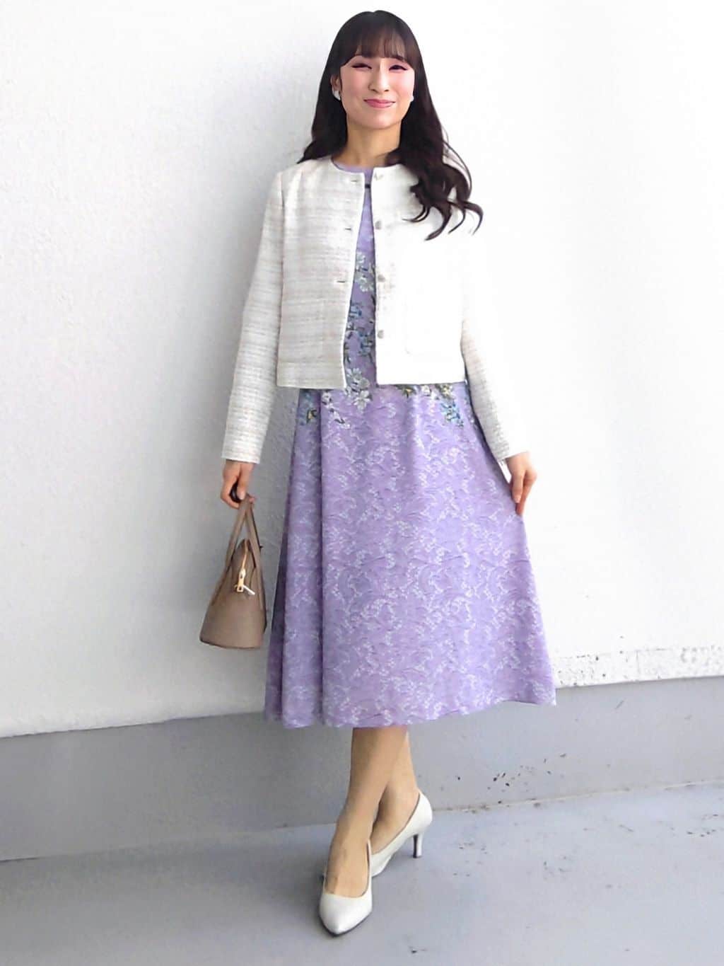 keinaさんの「SunaUna｜【ON/OFF着回し】カラーツイードジャケット」を使ったコーディネート