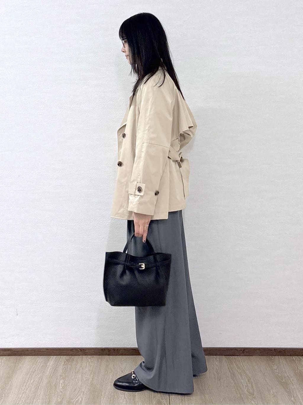 sachikoさんの「OPAQUE.CLIP｜ミドルトレンチコート【洗濯機OK】」を使ったコーディネート