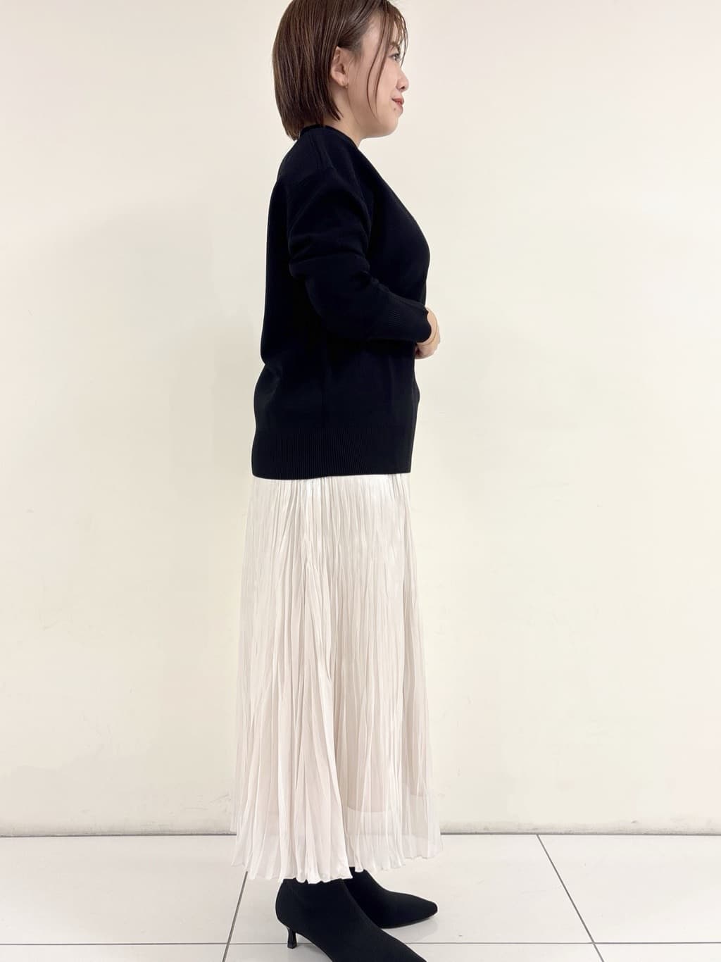 ayumiさんの「UNTITLED｜【洗える】ミラノリブニット」を使ったコーディネート