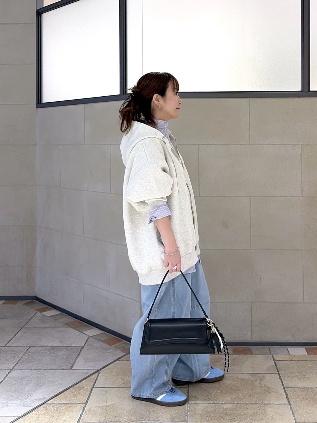 よねさんの「INDIVI｜Timeless｜ビッグポケットフォルムシャツ【接触冷感】」を使ったコーディネート