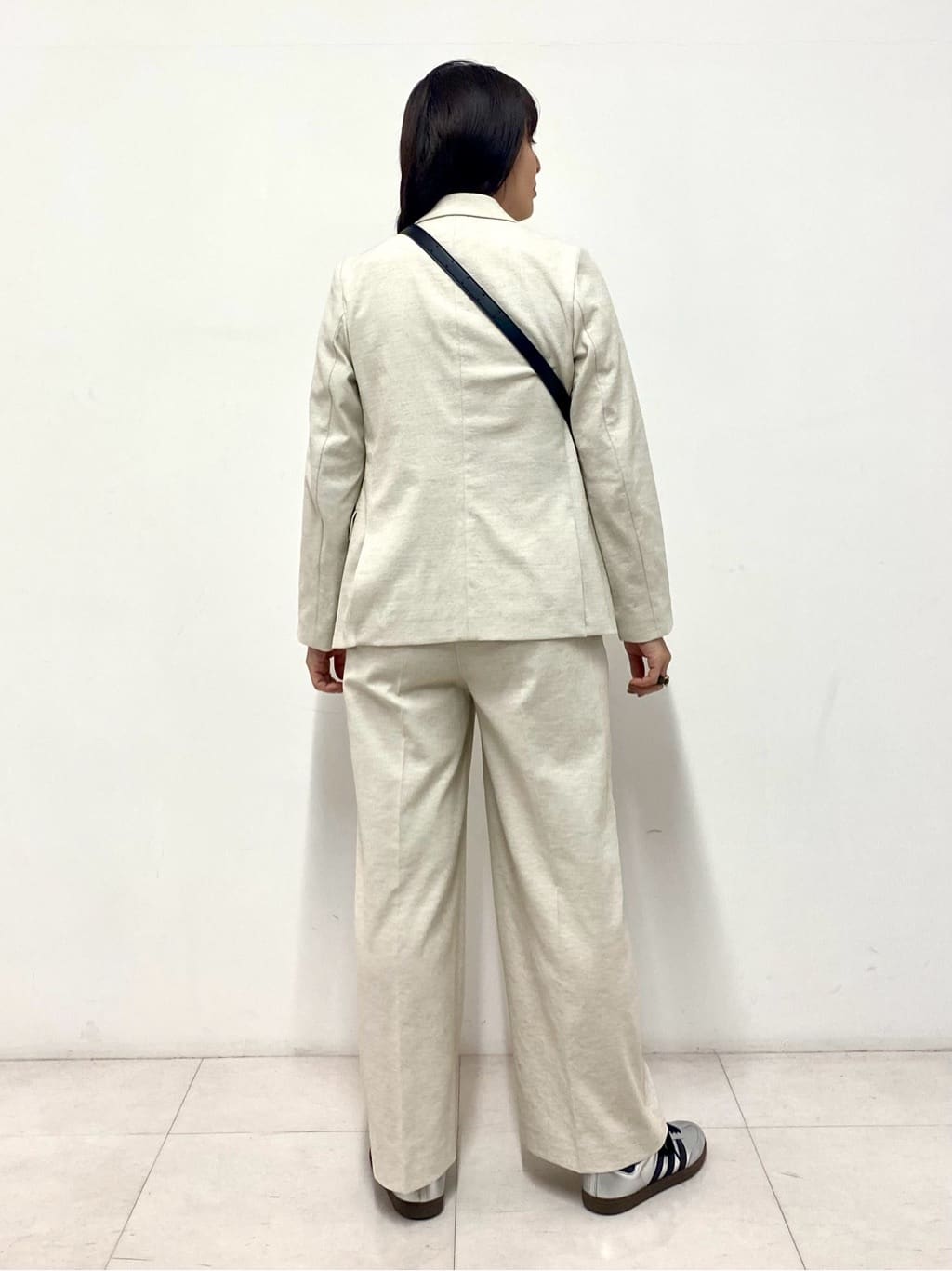 Sawaguchiさんの「DRESSTERIOR｜【セットアップ可/吸水速乾/ウォッシャブル】リネンブレンドオックスダブルジャケット」を使ったコーディネート