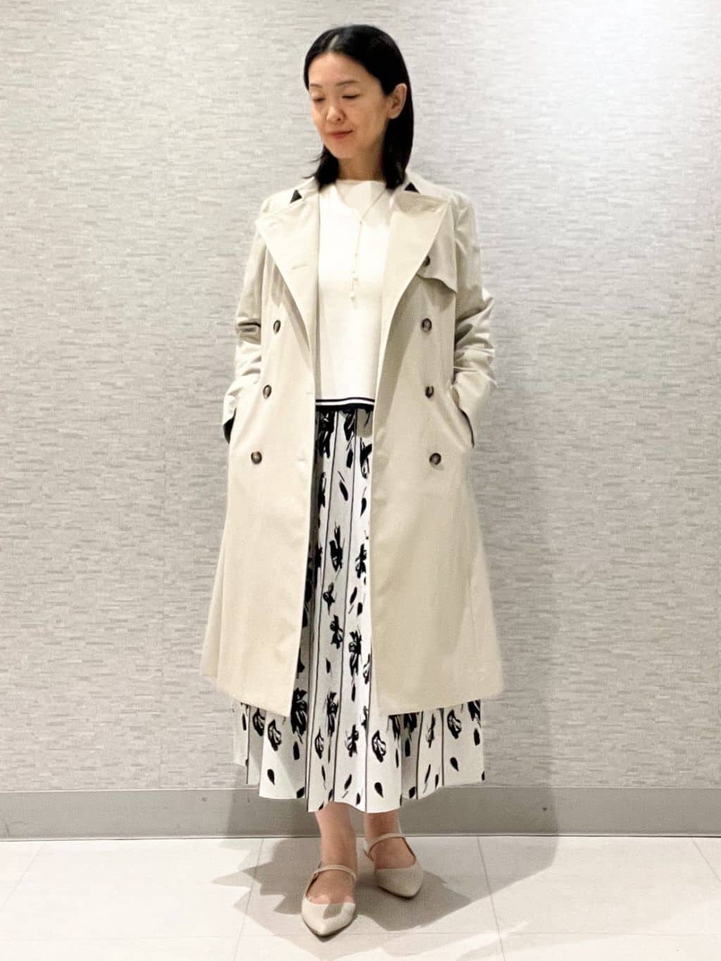 marikoさんの「Reflect｜【通勤／ライナー取り外し可】中綿ライナー付トレンチコート」を使ったコーディネート