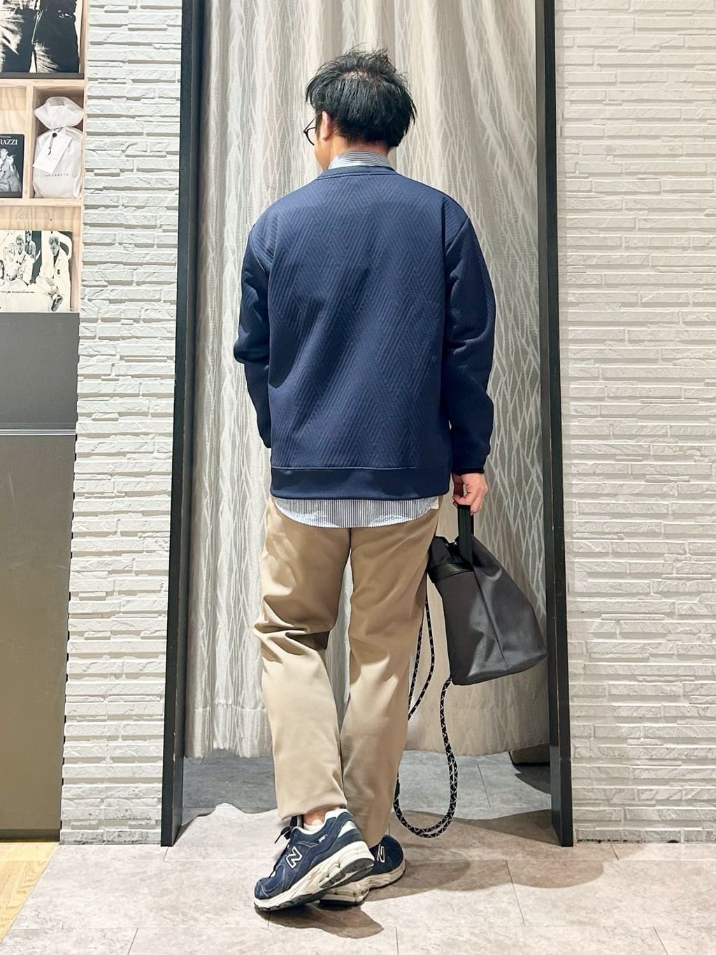 KENJI Iさんの「THE SHOP TK｜【大人の上品カジュアルに】ふくれキルトスウェット　軽量/洗濯機OK」を使ったコーディネート