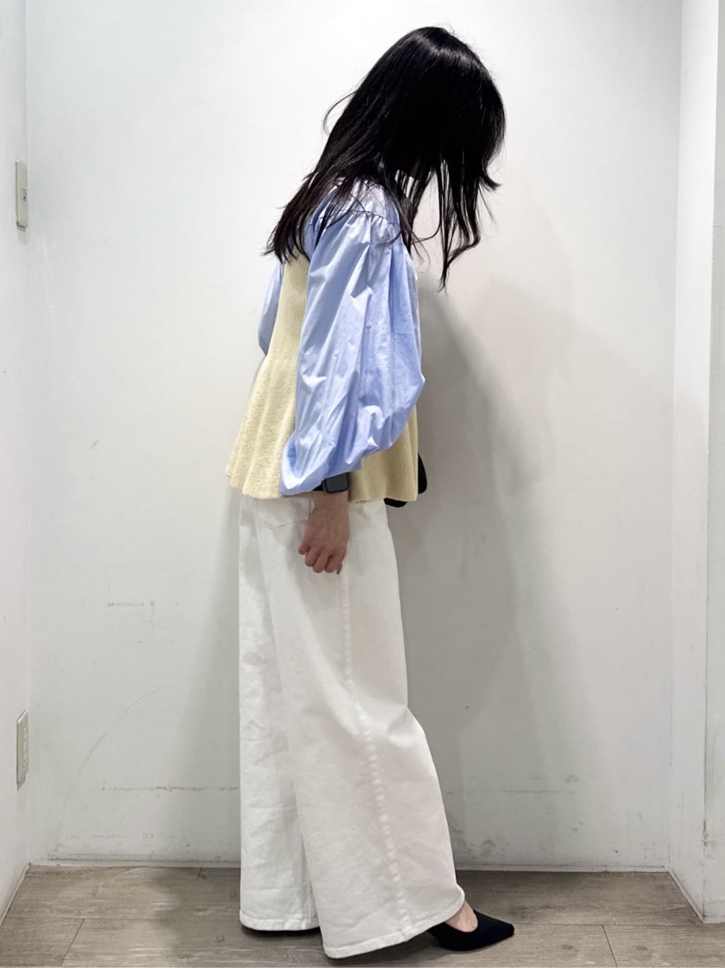 yuicciさんの「OPAQUE.CLIP｜ボリュームスリーブシャツ【洗濯機OK】」を使ったコーディネート