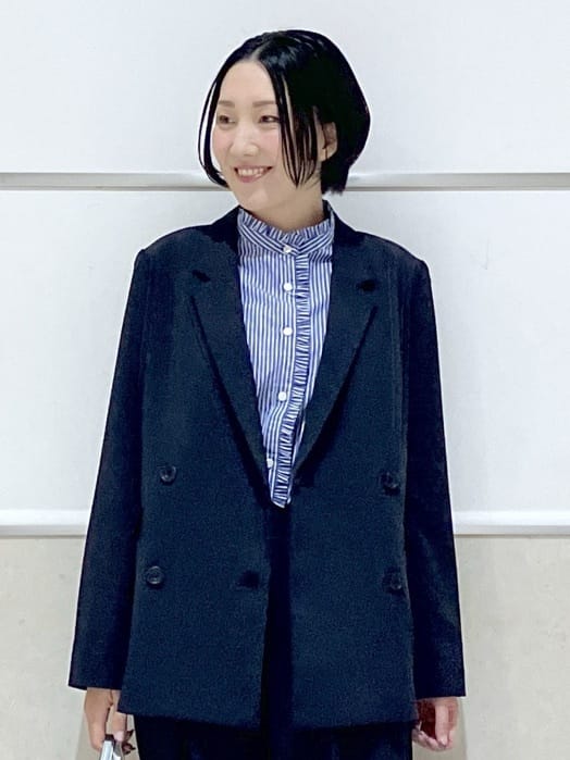 eriko さんの「Dessin｜【入卒/セレモニー/お仕事/セットアップ可能】ダブルジャケット」を使ったコーディネート
