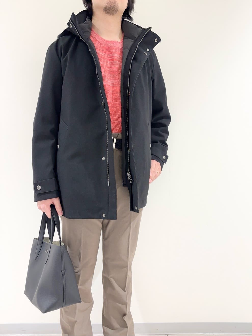 及川さんの「TAKEO KIKUCHI｜【3WAY】ドビー ダウンライナー付ブルゾン」を使ったコーディネート